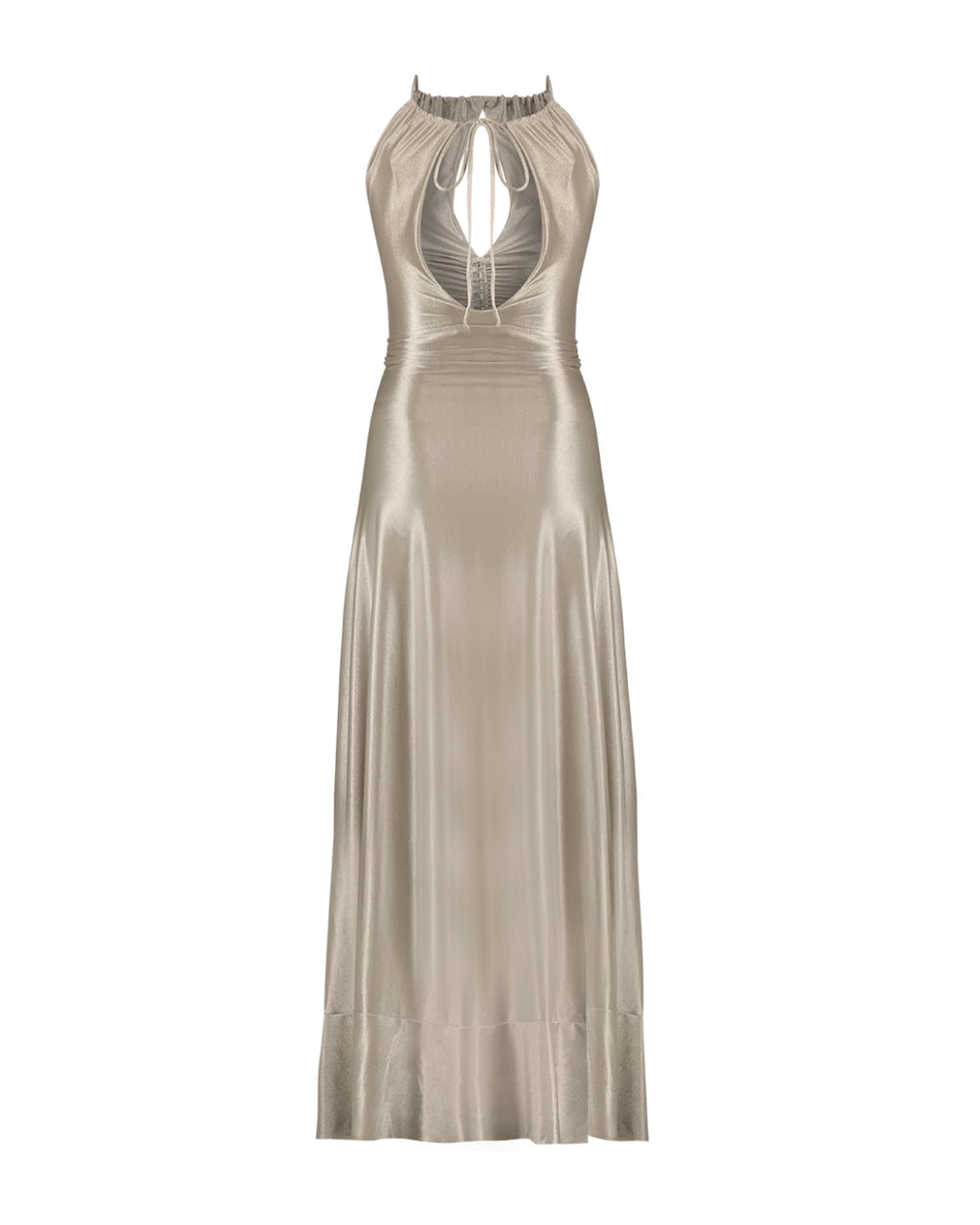 vestido longo Roudge Champagne