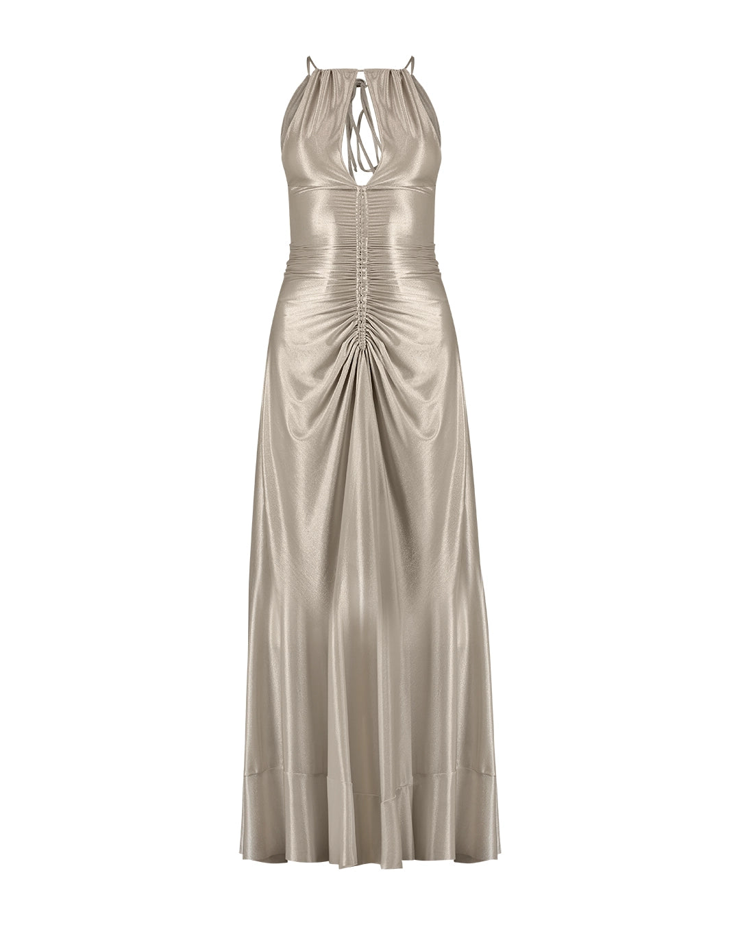vestido longo Roudge Champagne
