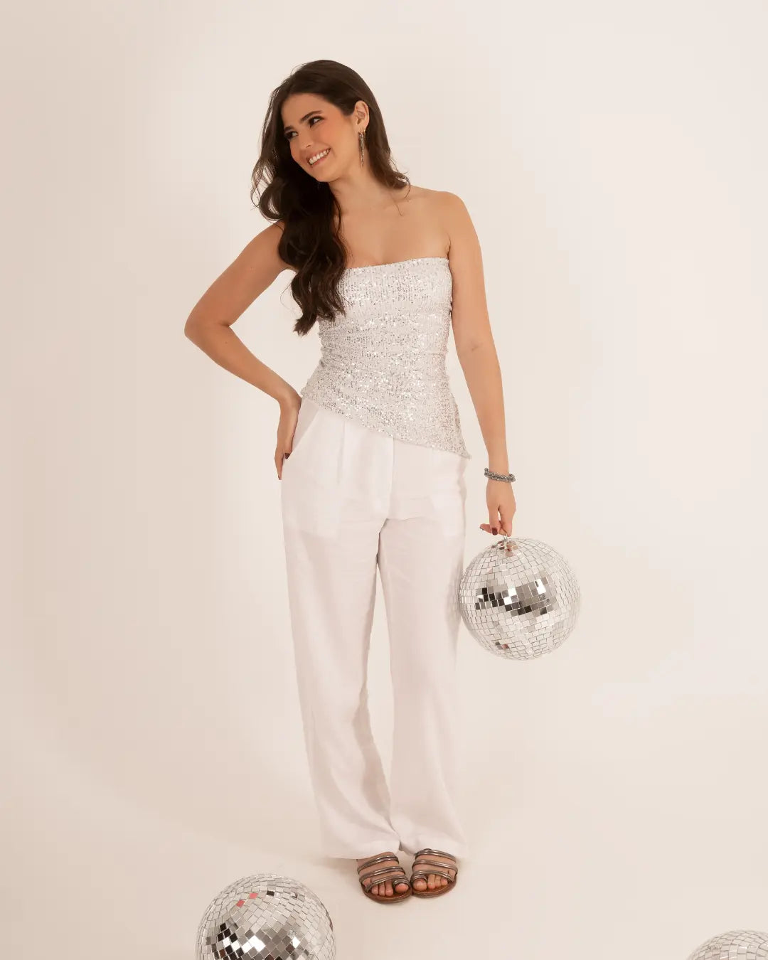 Blusa Thais Prateada