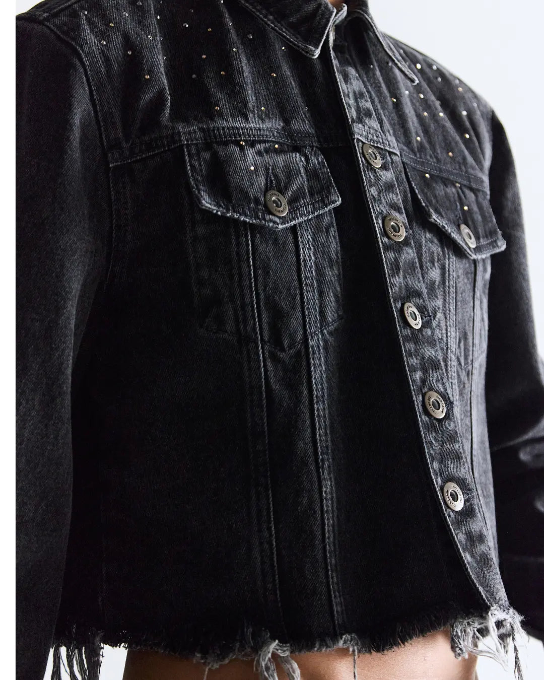 D04JAQ01 - JAQUETA CROPPED SWAROVSKI®