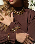 Pulseira lezar dourada