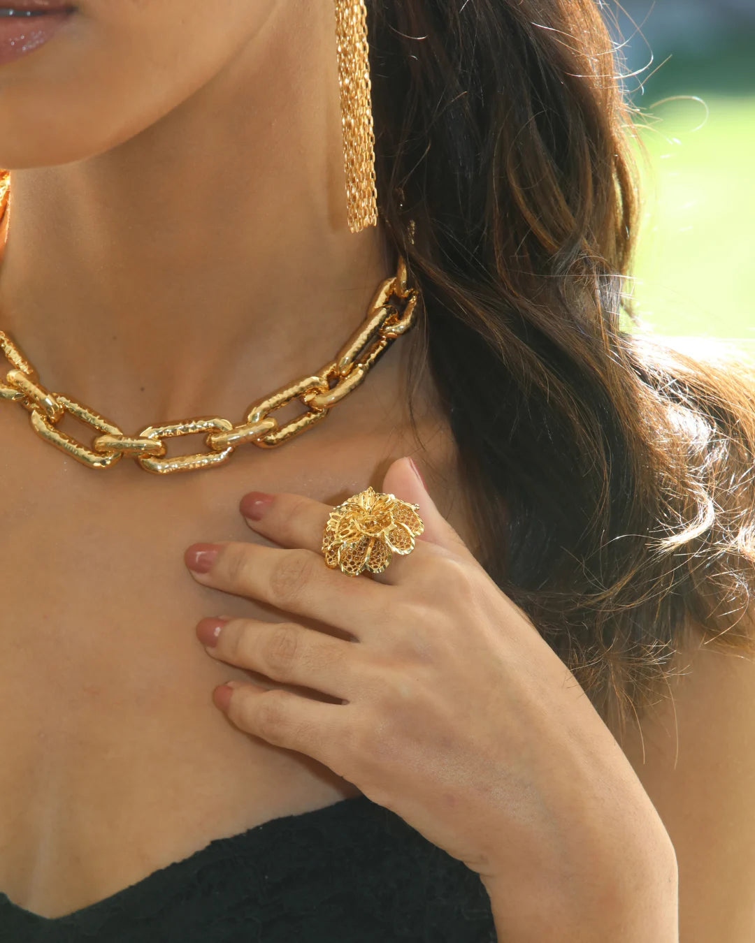 Chocker elos oval machetada