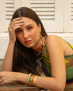 Pulseira acrílico caramelo