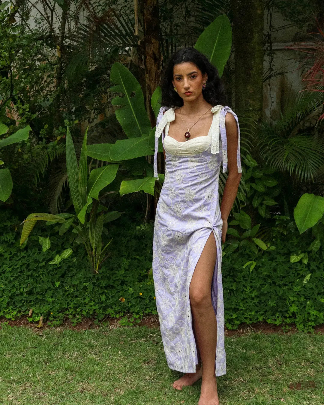 Vestido Floriza Lilás