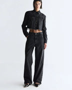 D04CAL02 - CALÇA OVERSIZED SWAROVSKI®