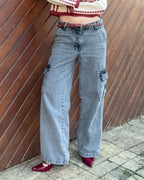 Calça cargo estonada