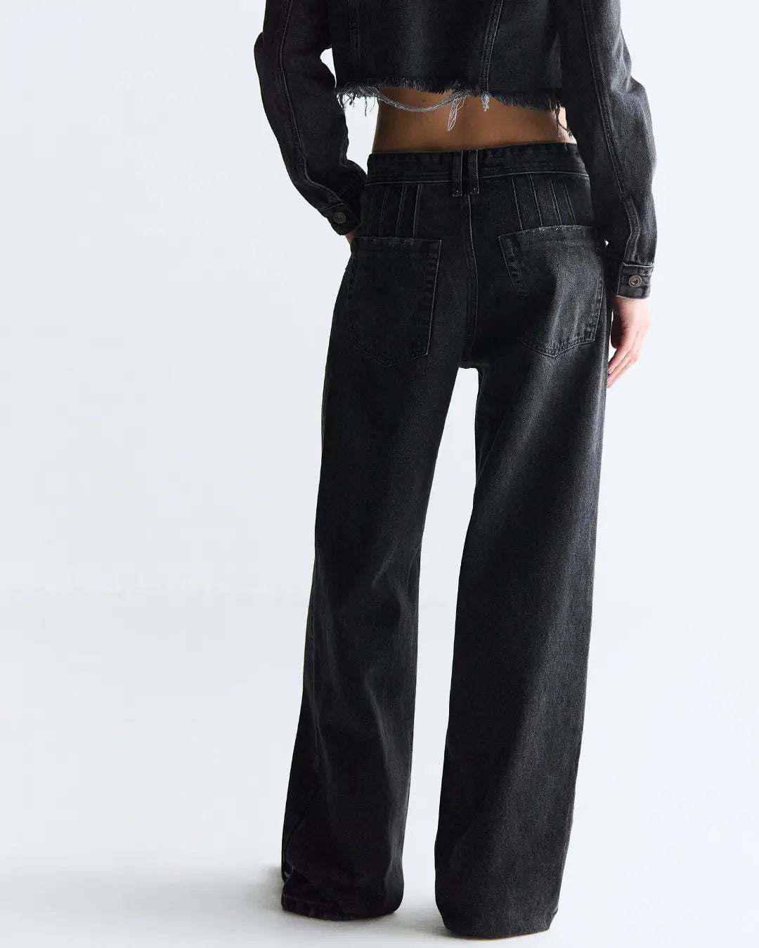 D04CAL02 - CALÇA OVERSIZED SWAROVSKI®