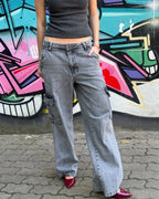 Calça cargo estonada