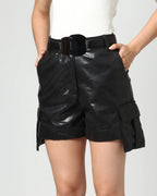 Shorts Isabela Texturiza Preto