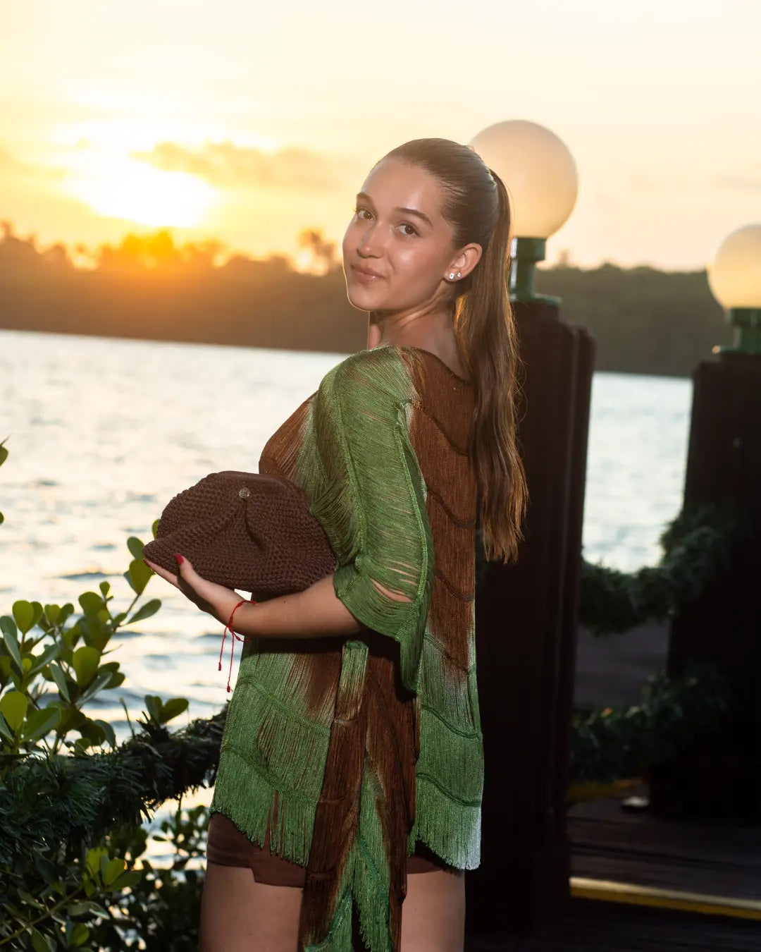 Bolsa Clutch - Marrom