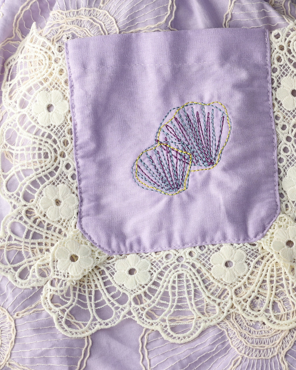 Shorts Maré Corais Lilás