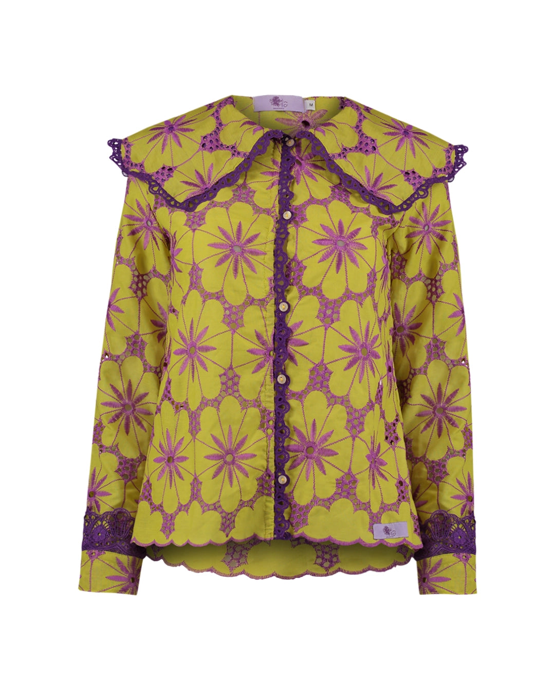 Camisa Maré de Corais Roxo e Amarelo