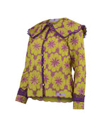 Camisa Maré de Corais Roxo e Amarelo