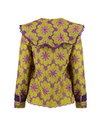 Camisa Maré de Corais Roxo e Amarelo