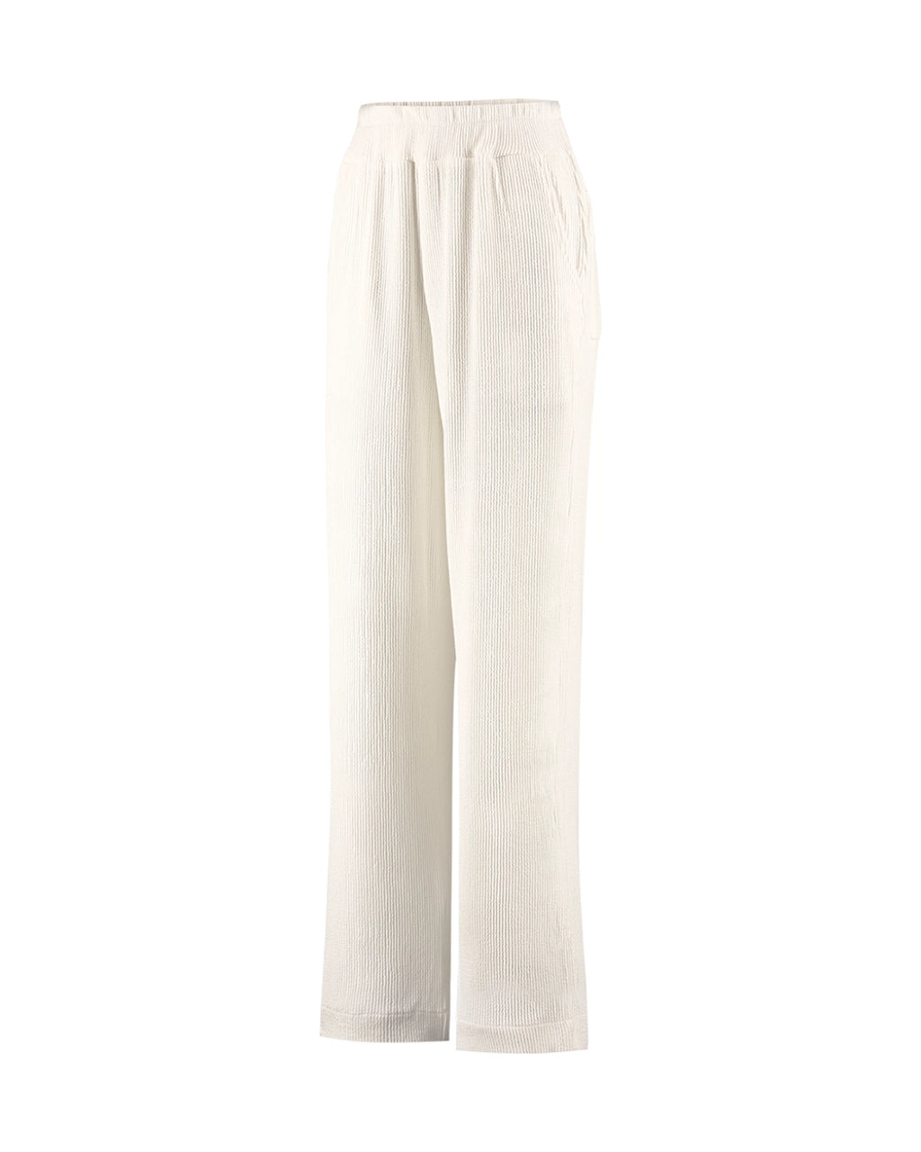 Calça em malha texturizada