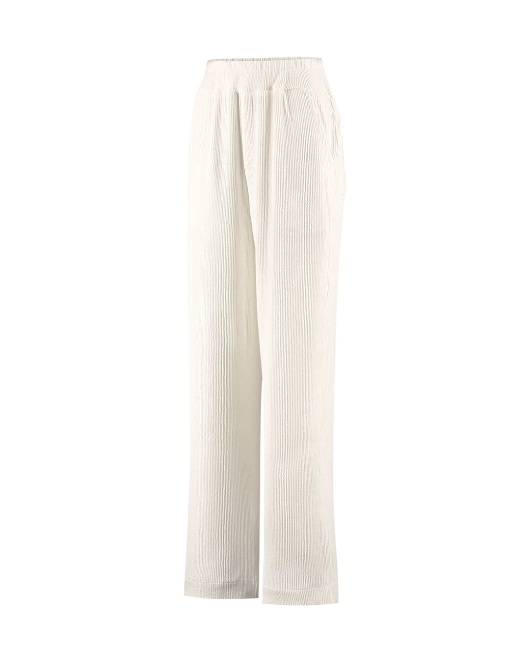 Calça em malha texturizada