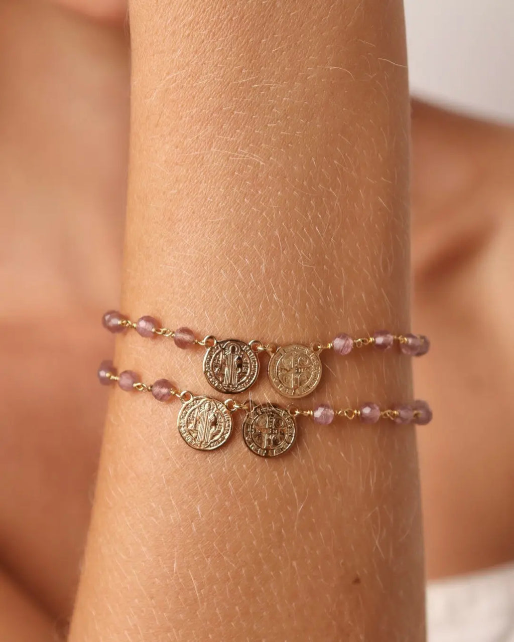 Pulseira São Bento Pedras Jade Naturais