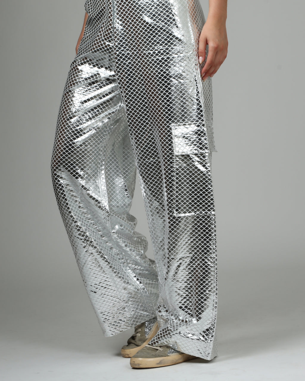 Calça de Sereia Prateada