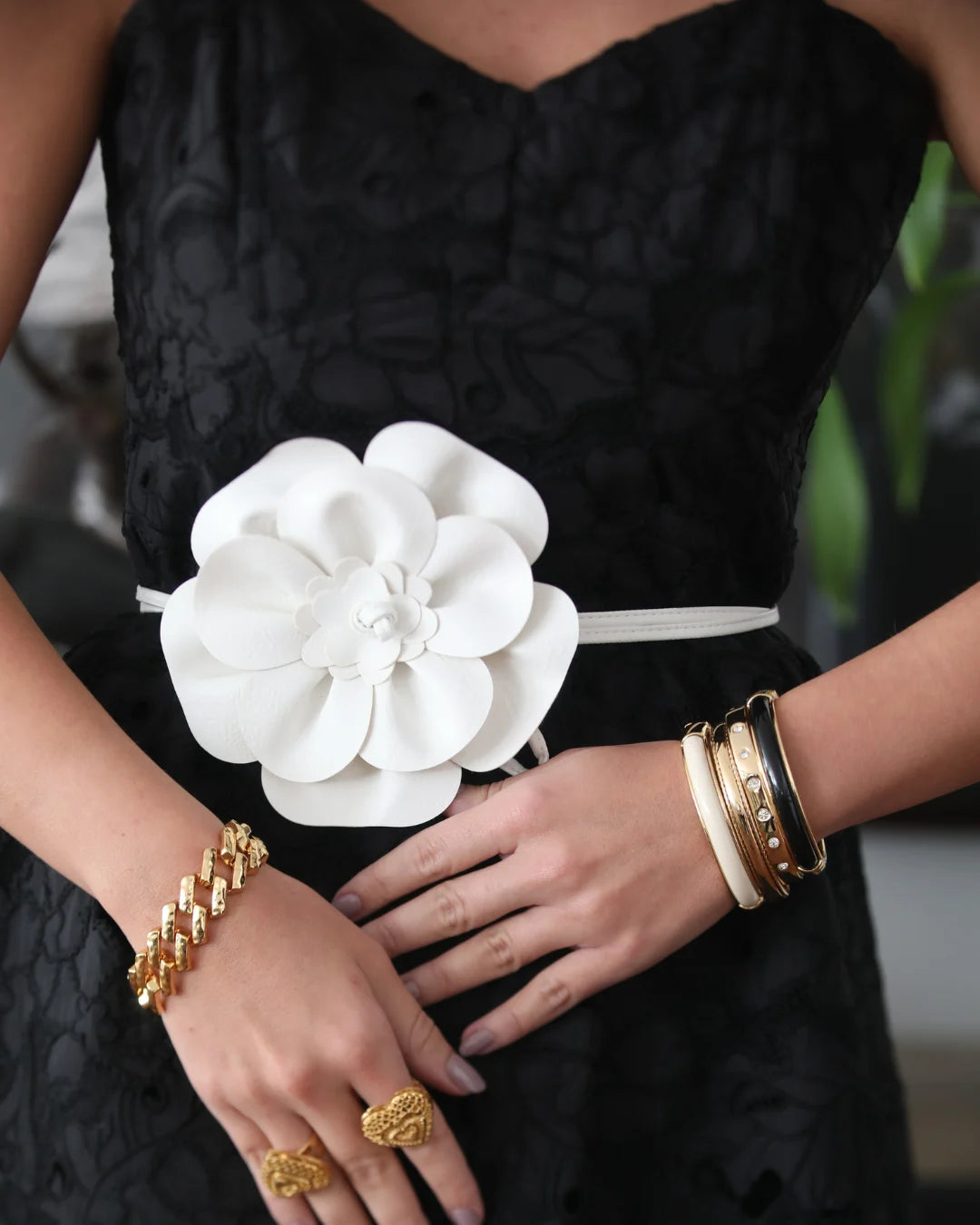 Pulseira acrílico preta