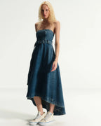 P04VES01 - VESTIDO RODADO BLUE DENIM STONE