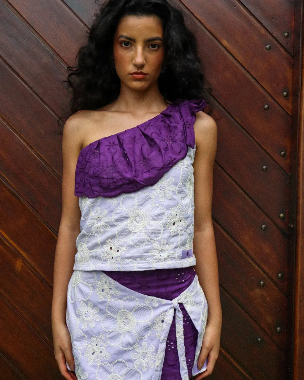 Blusa Pétala do Mar Lilás