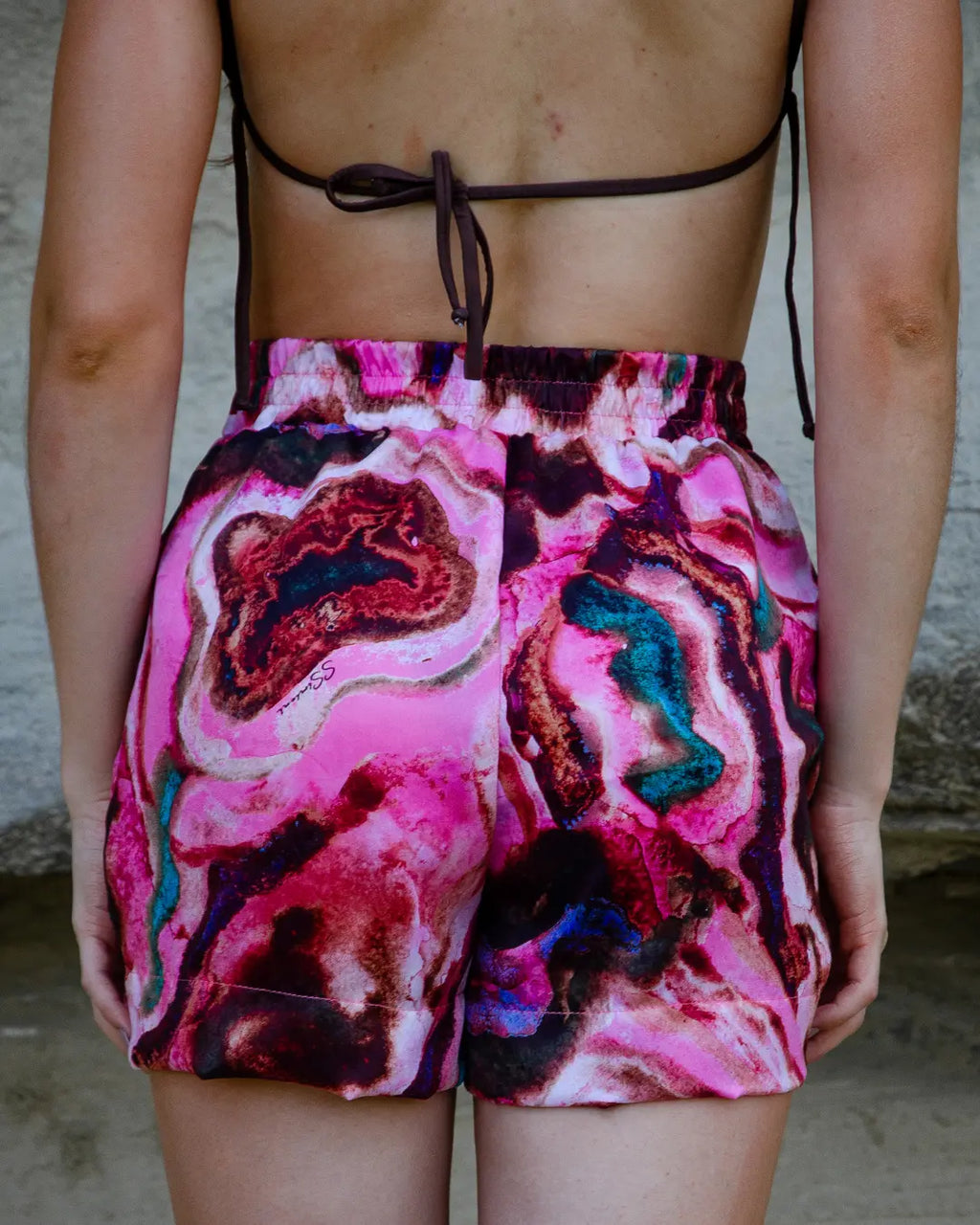 Shorts Duna em Seda Touch - Rosa Mineral