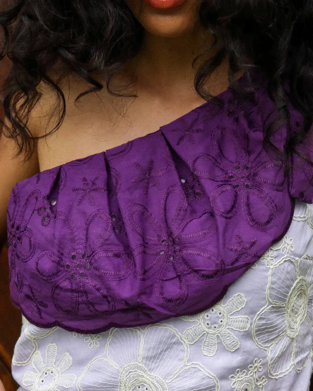 Blusa Pétala do Mar Lilás