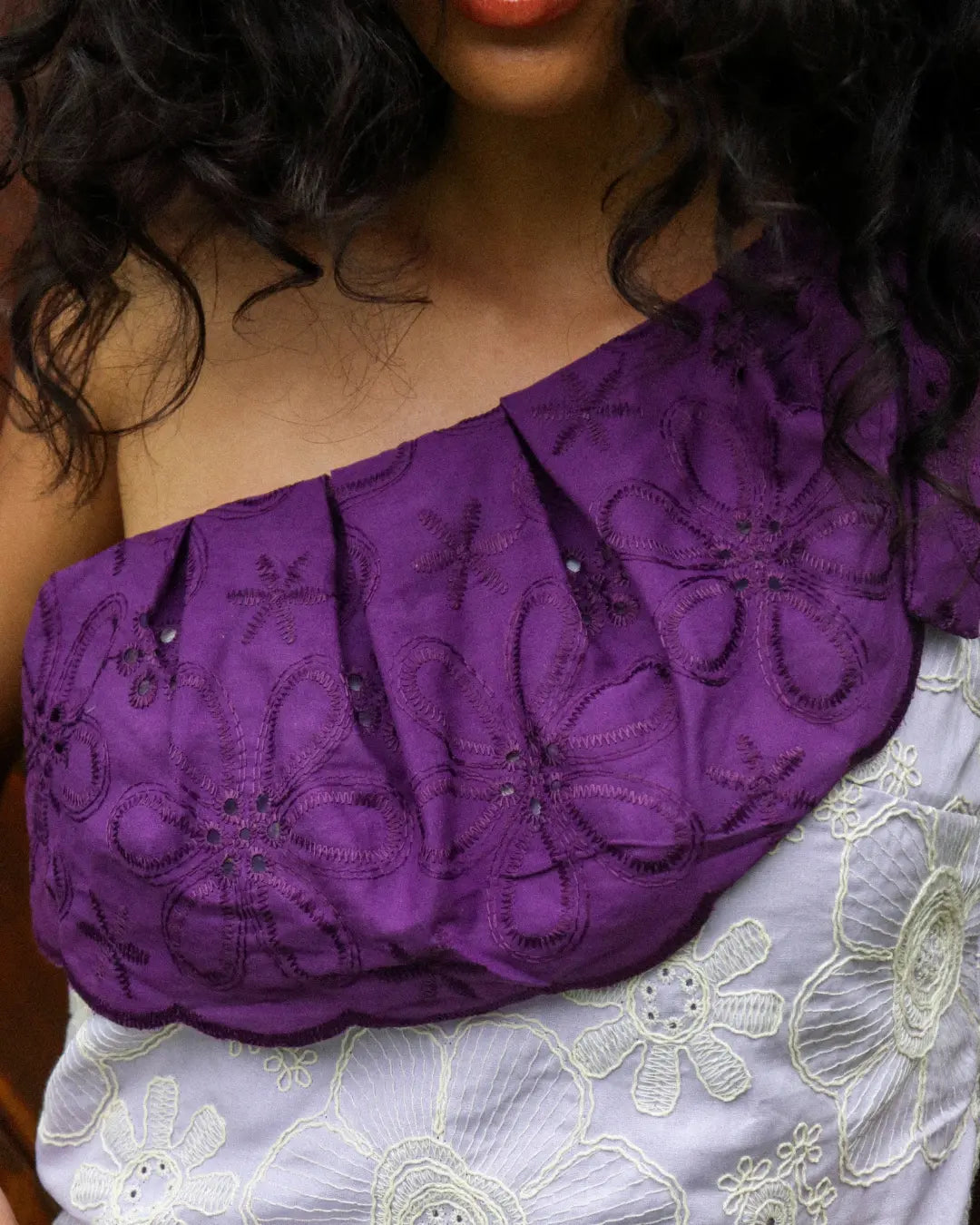Blusa Pétala do Mar Lilás