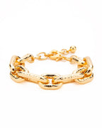 Pulseira elos oval machetada