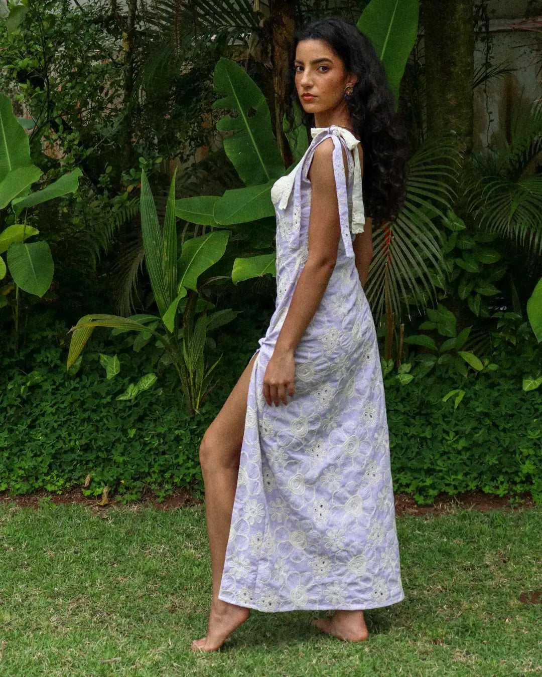 Vestido Floriza Lilás