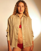 Camisa Sahara em Seda Touch - Champagne