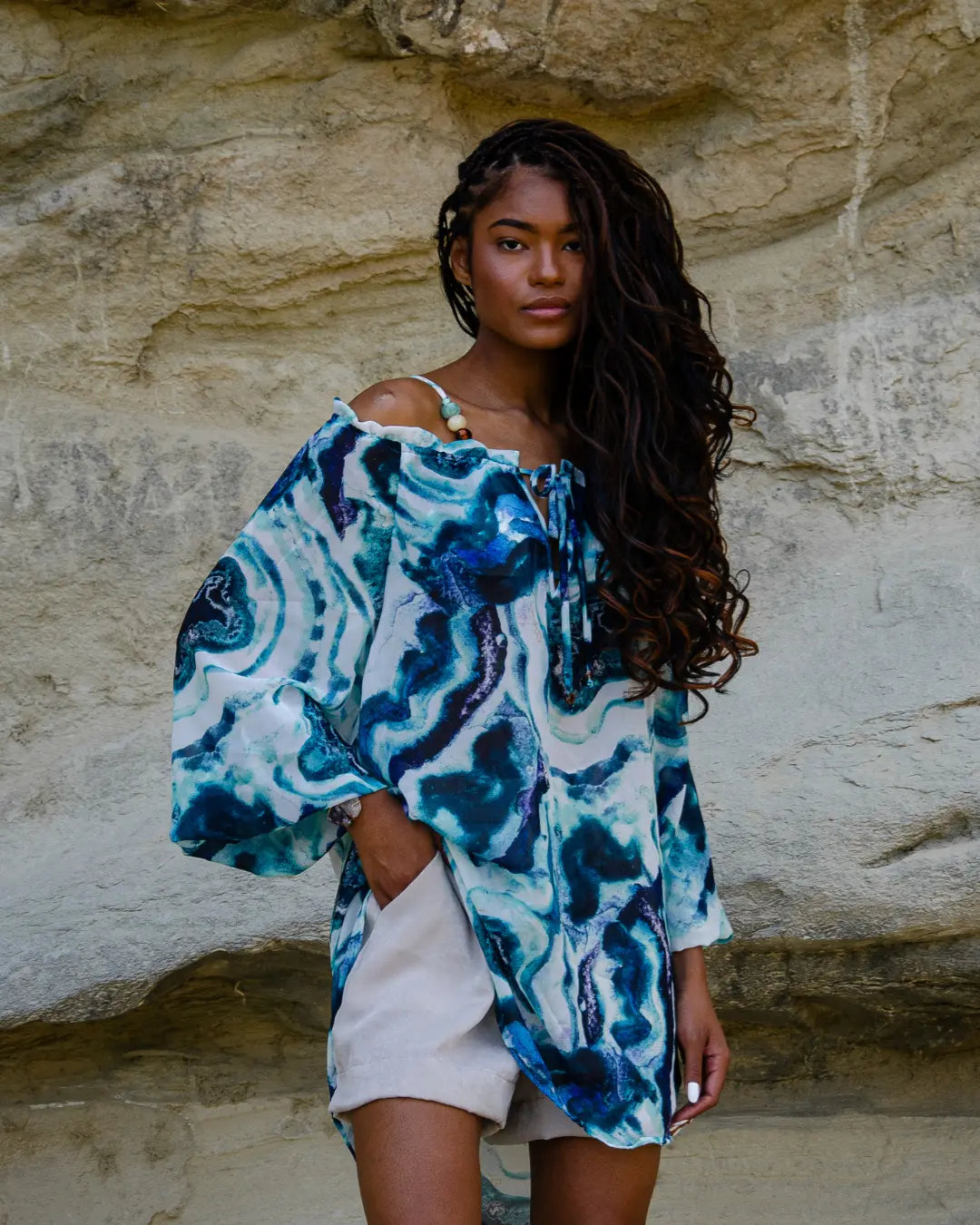 Bata Aurora - Azul Mineral