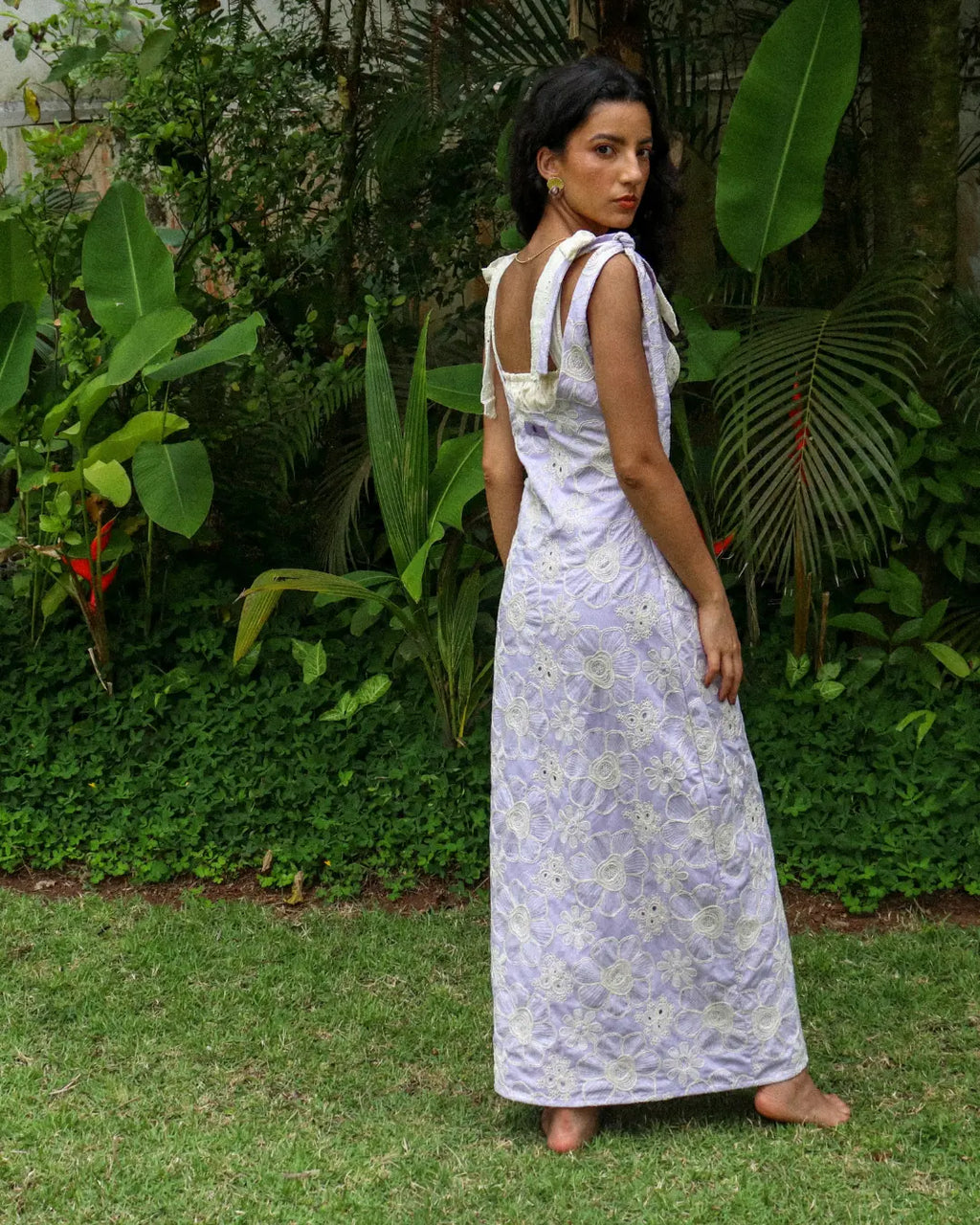 Vestido Floriza Lilás