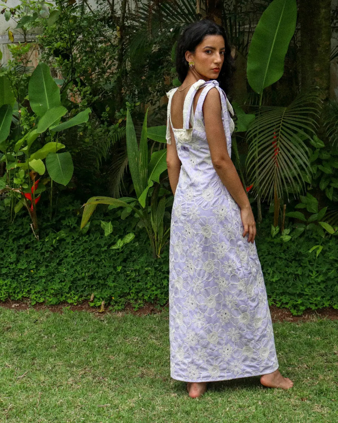 Vestido Floriza Lilás