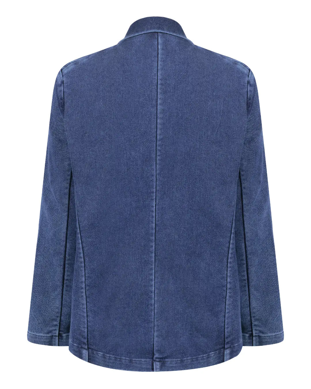 Blazer Jeans com Gola Notched