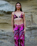 Conjunto Safira & Naturale - Calça de Tule + Biquíni Cortininha - Rosa Mineral