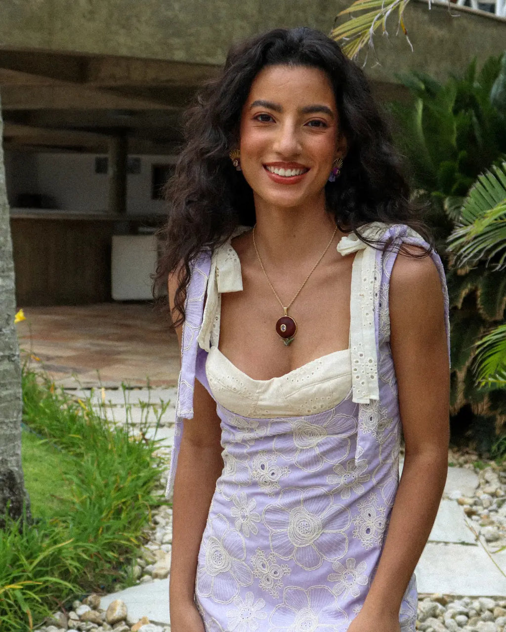Vestido Floriza Lilás