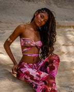 Conjunto Oasis & Safira - Biquíni e Calça de Tule - Rosa Mineral