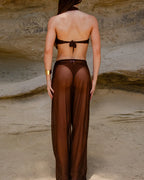 Calça de Tule Safira - Marrom
