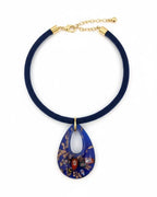 Chocker Veludo Murano Azul escuro
