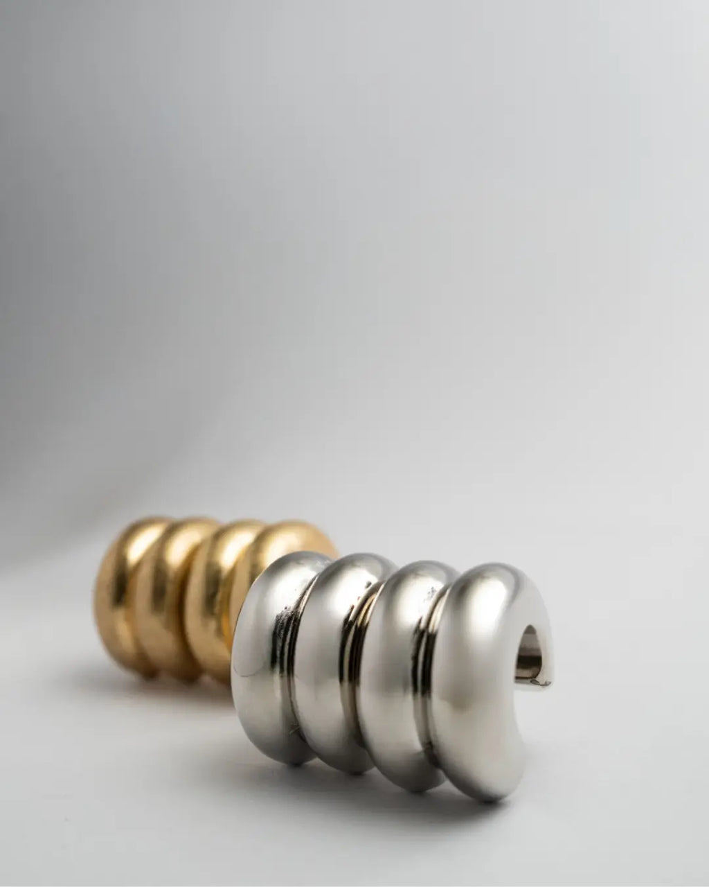 Brinco Aro Duplo Solenne - Banho Ouro
