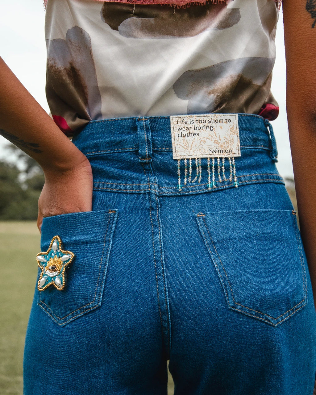 Conjunto Calça Estrutura + Regata Bordado Estrela