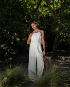 Calça linho Cumbuco Off White