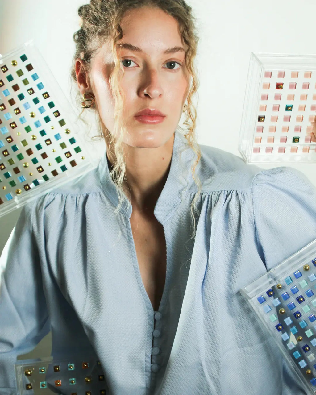 Camisa Boho Azul
