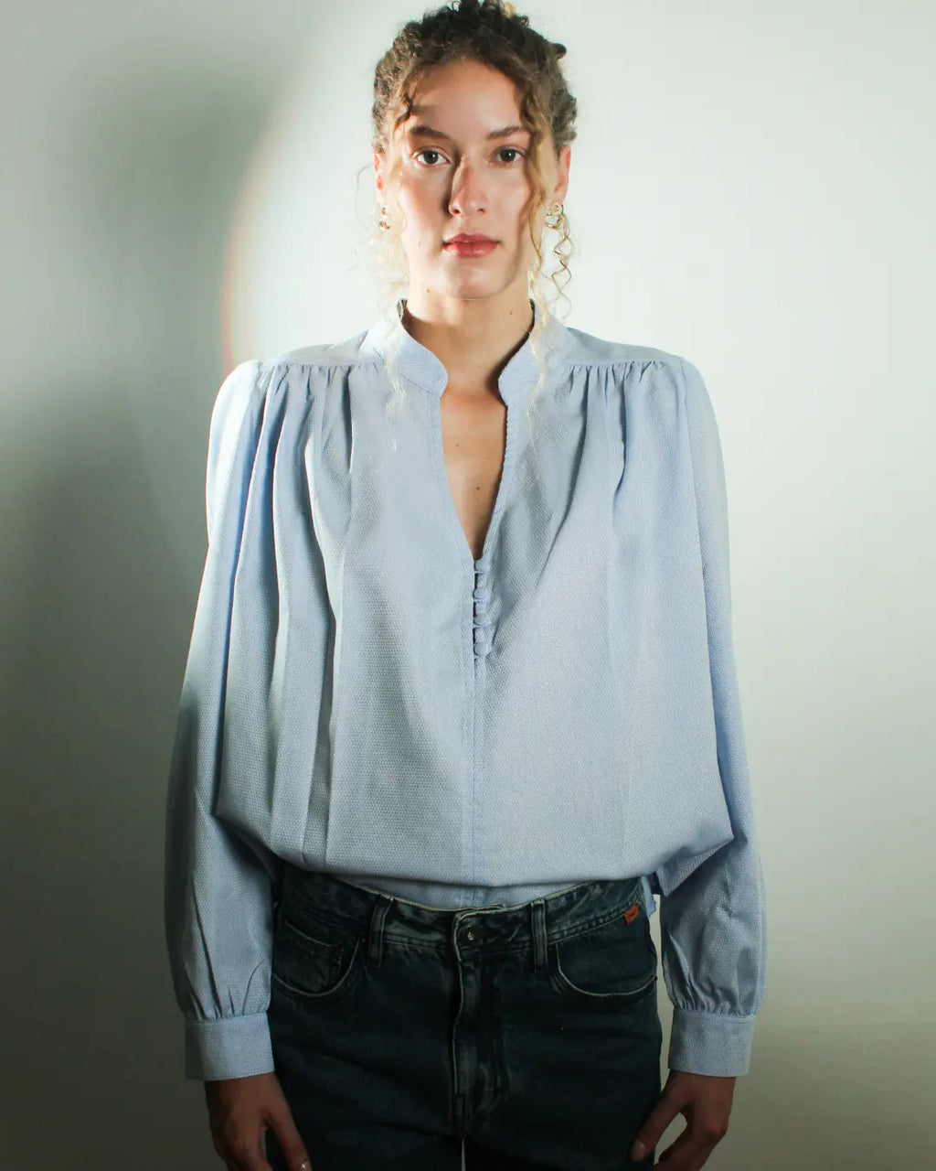 Camisa Boho Azul