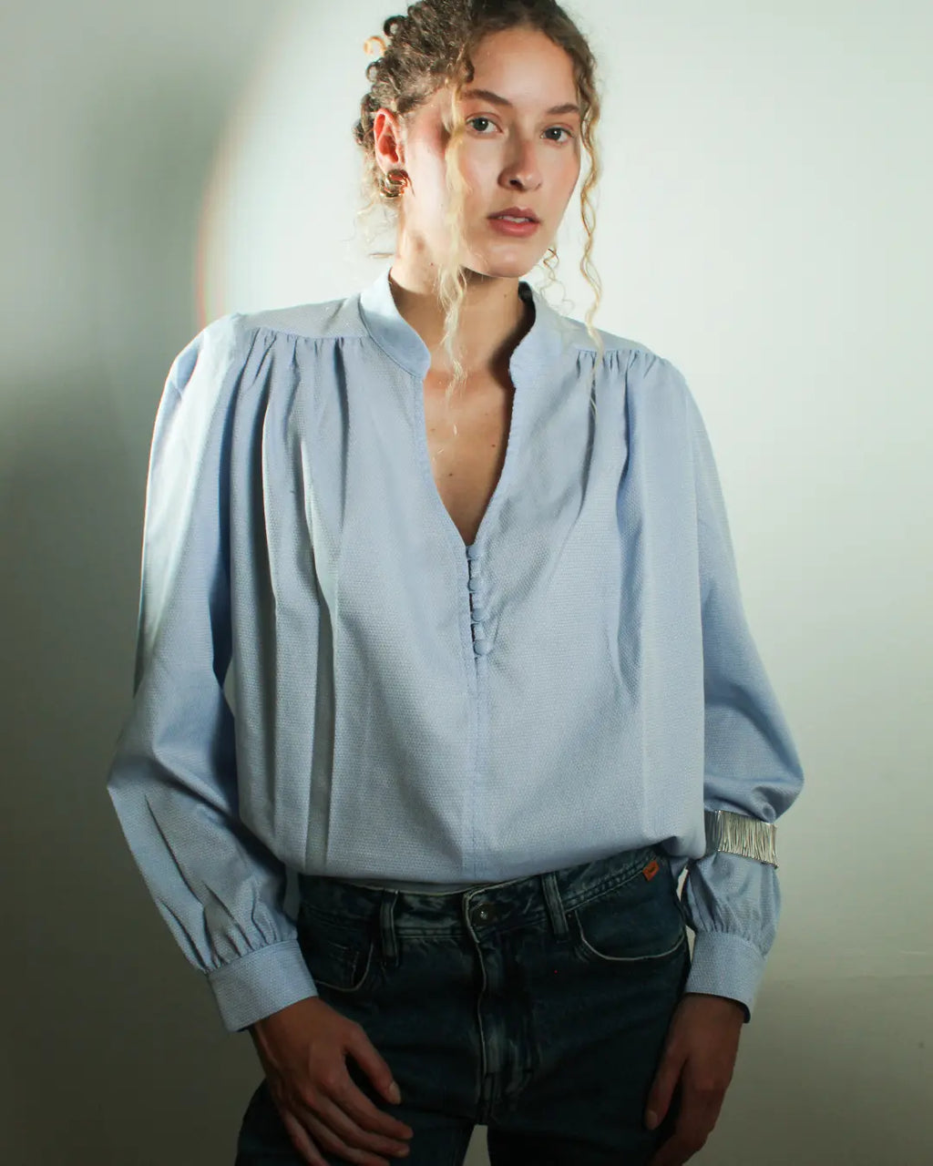 Camisa Boho Azul