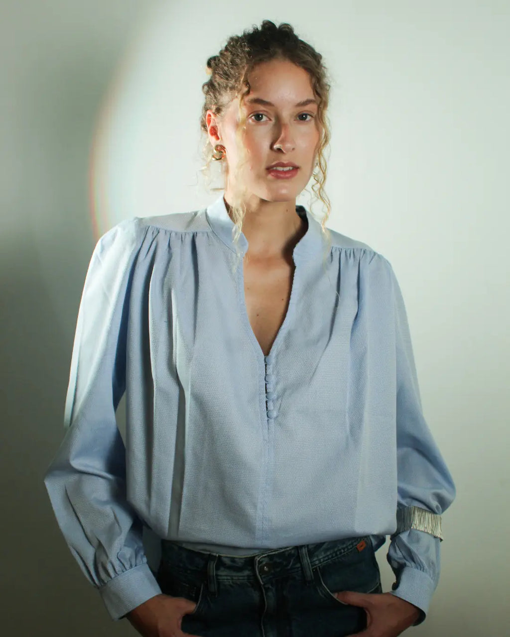 Camisa Boho Azul