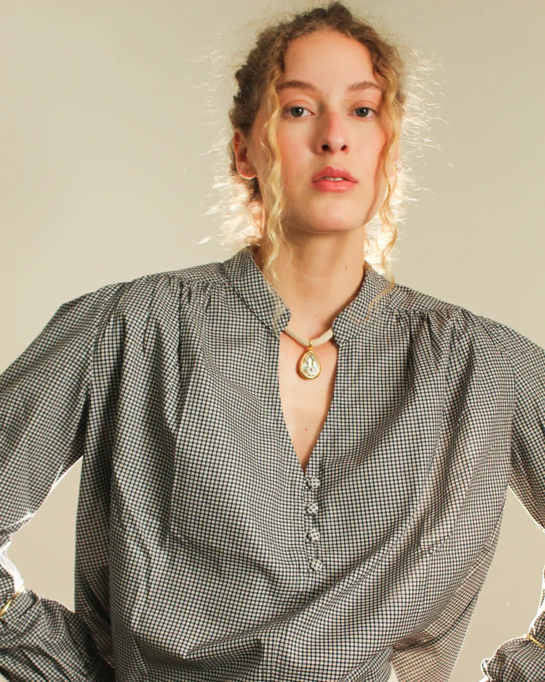 Camisa Geométrica Marinho