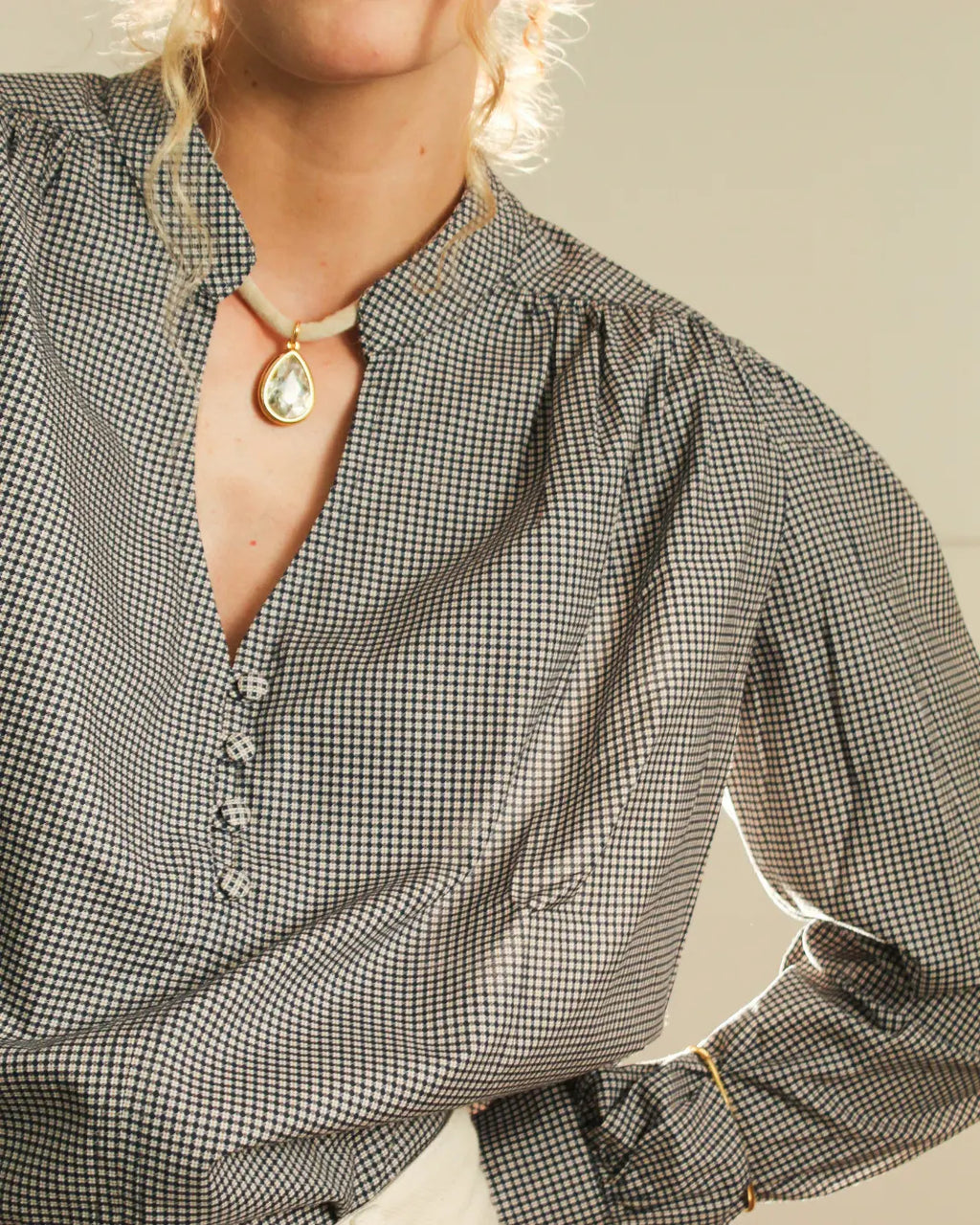 Camisa Geométrica Marinho