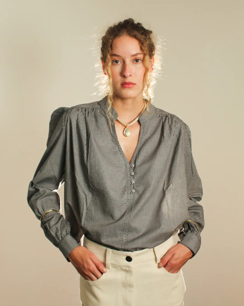 Camisa Geométrica Marinho